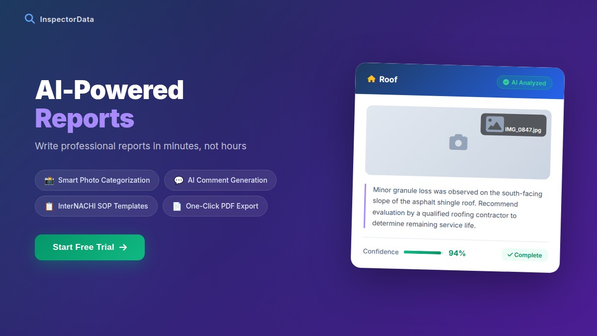 InspectorData AI-Powered Inspection Reports
