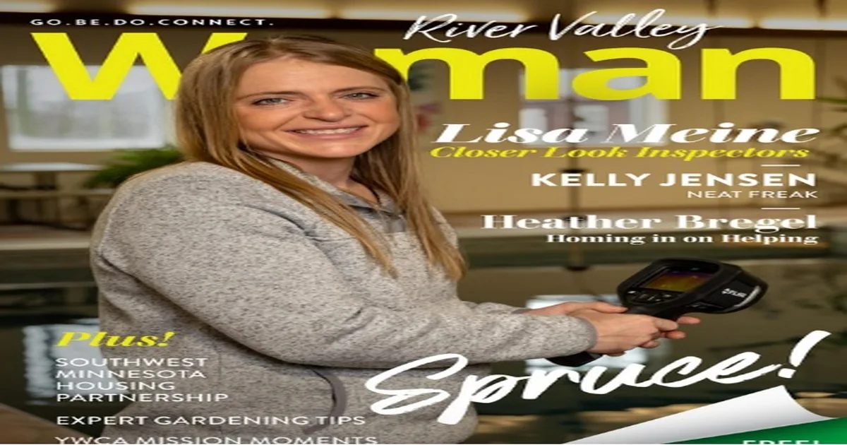 Lisa Meine working in the field — editorial-style photo
